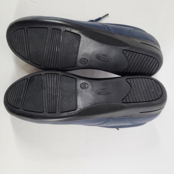 Womens Dr. Scholls Lace Up Shoes 9 M Double Air Pillow Insoles Comfort Navy Blue - Picture 6 of 9